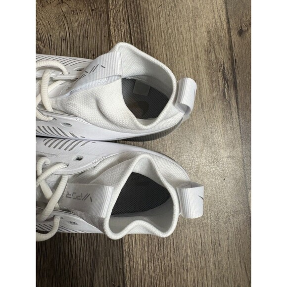Nike Vapor Edge Pro 360 2 White Silver Football Cleats DA5456-102 Men's Size 9 - Picture 5 of 7